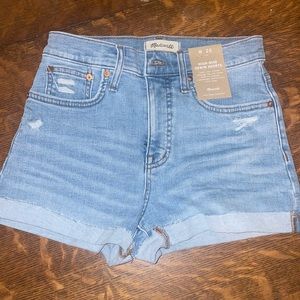 Madewell High Ride Denim Shorts NWT